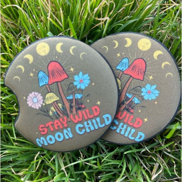Stay Wild Moon Child Coaster Set | Car Accessories | Moon Phases - Picture 3 of 11